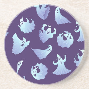 Ghost pattern coaster