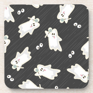 Ghost pattern coaster