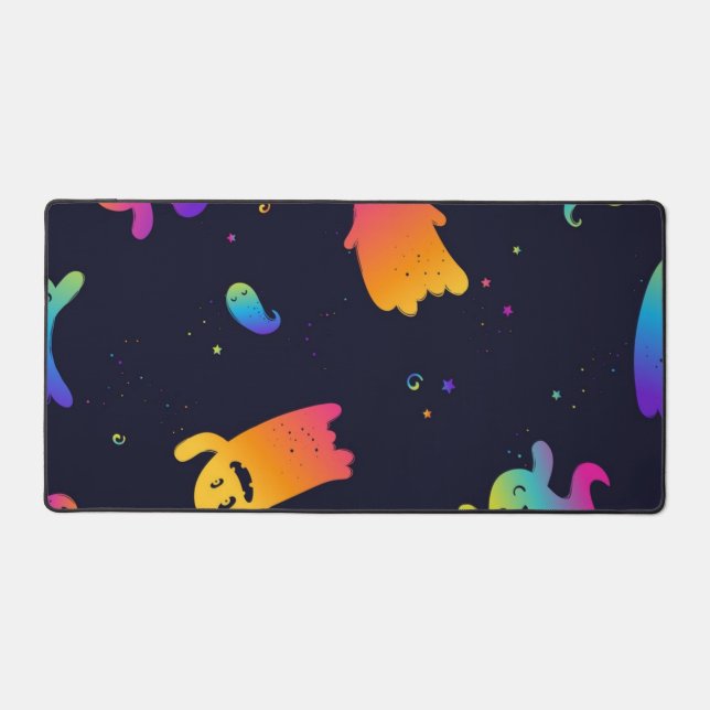 Ghost pattern desk mat (Front)