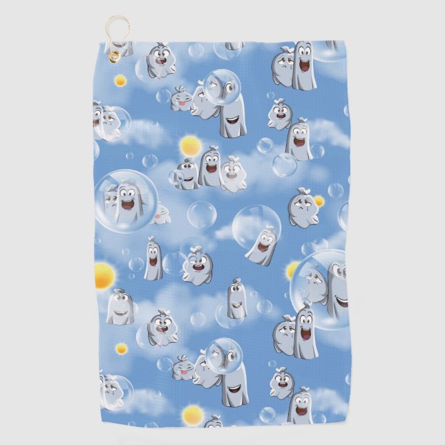 Ghost Pattern Golf Towel (Front)