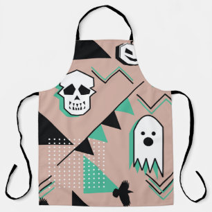 Ghost pattern,halloween theme seamless pattern wit apron