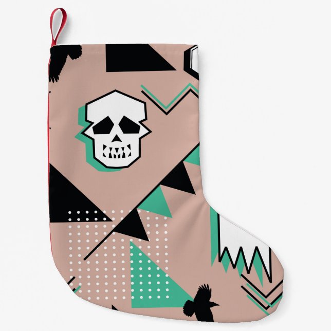 Ghost pattern,halloween theme seamless pattern wit small christmas stocking (Front)