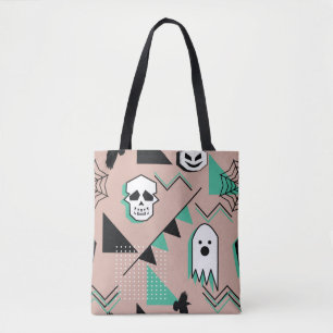 Ghost pattern,halloween theme seamless pattern wit tote bag
