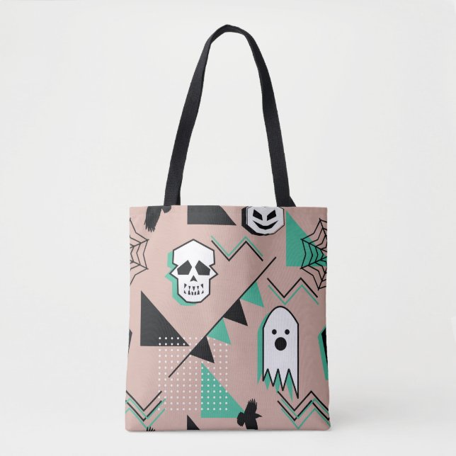 Ghost pattern,halloween theme seamless pattern wit tote bag (Front)