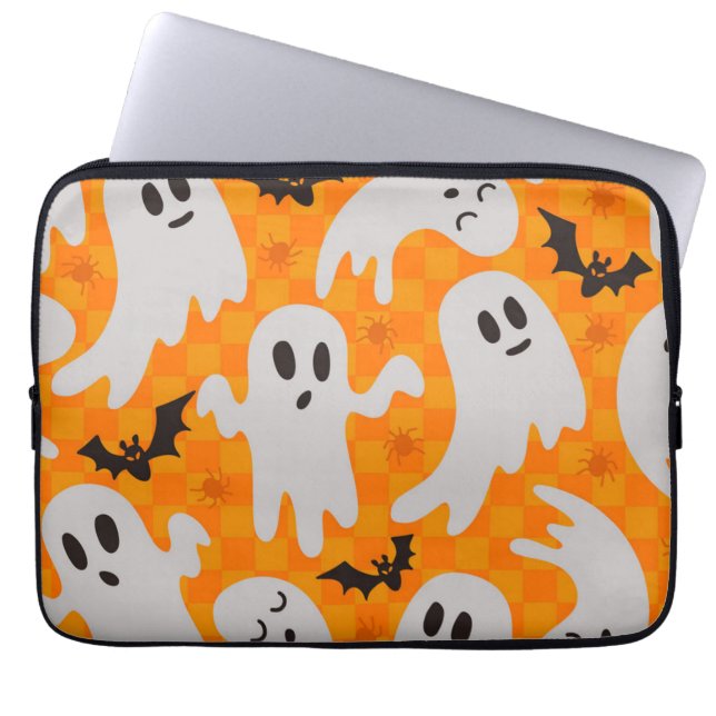 Ghost pattern laptop sleeve (Front)