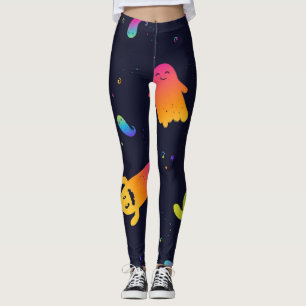 Ghost pattern leggings