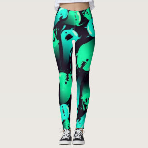 Ghost pattern leggings