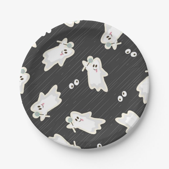 Ghost pattern paper plate (Front)