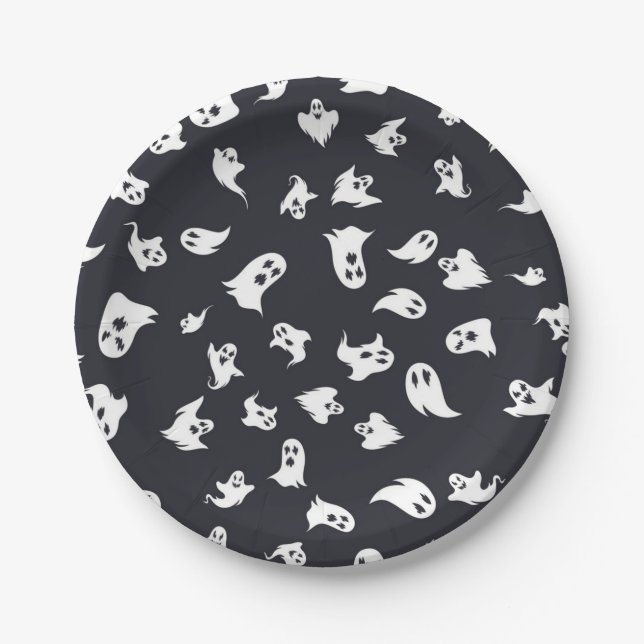 Ghost pattern paper plate (Front)