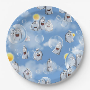 Ghost Pattern Paper Plate