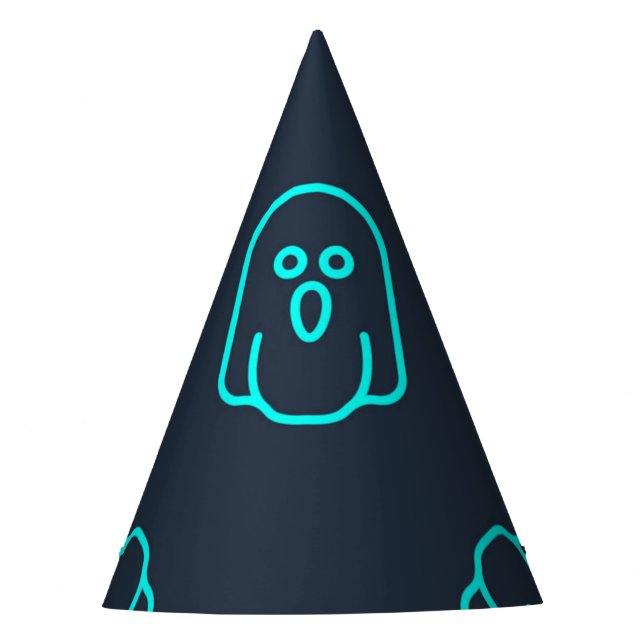 Ghost pattern party hat (Front)