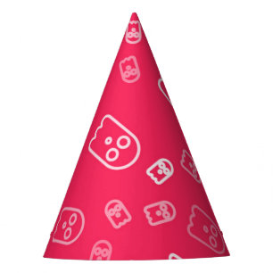 Ghost pattern party hat