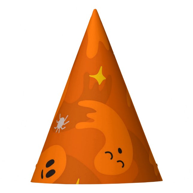 Ghost pattern party hat (Front)