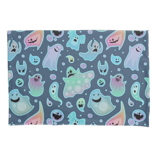 Ghost pattern pillowcase (Front-Left)