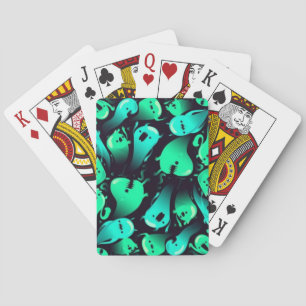 Ghost pattern playing cards