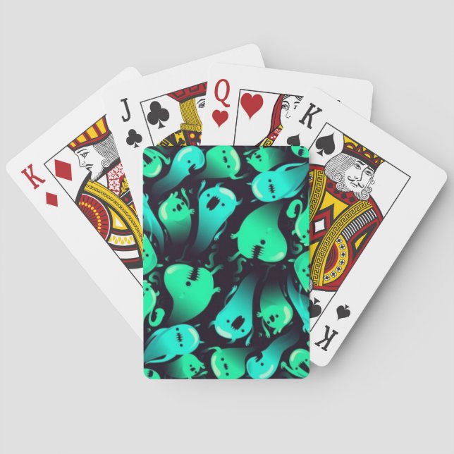 Ghost pattern playing cards (Back)