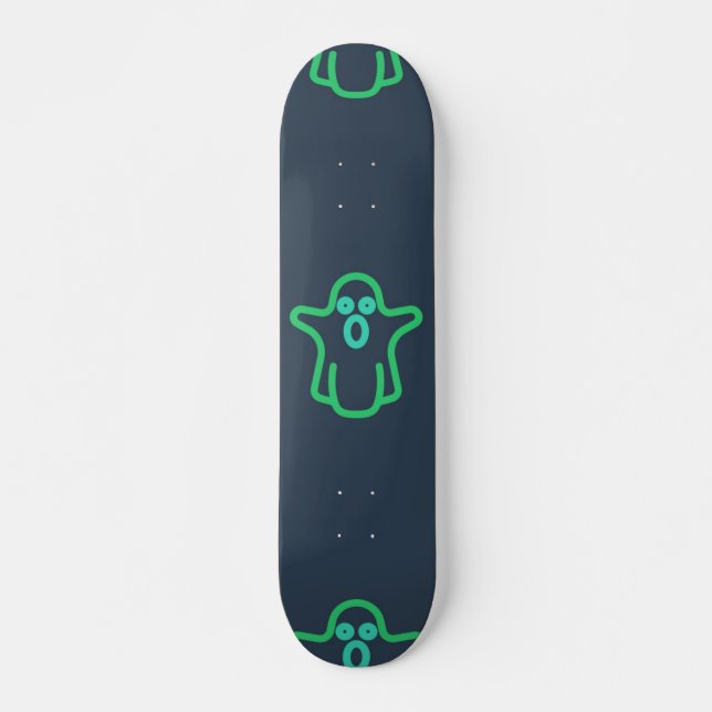 Ghost pattern skateboard (Front)