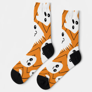 Ghost pattern socks