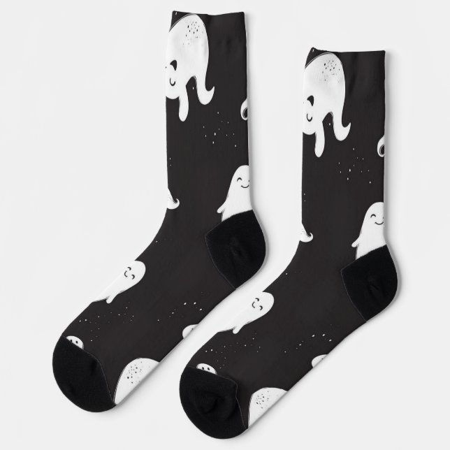 Ghost pattern socks (Left)