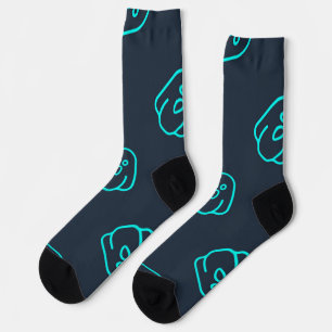 Ghost pattern socks