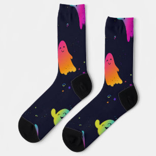 Ghost pattern socks