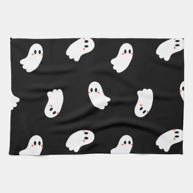 Ghost pattern tea towel (Horizontal)