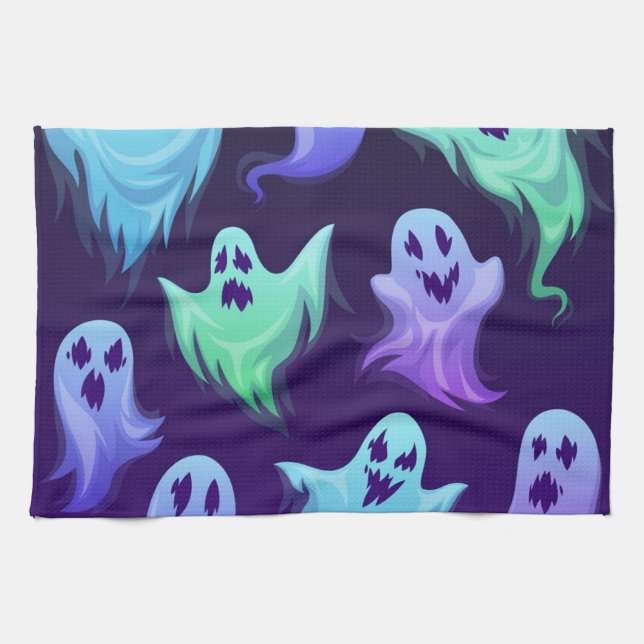 Ghost pattern tea towel (Horizontal)