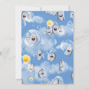 Ghost Pattern Thank You Card