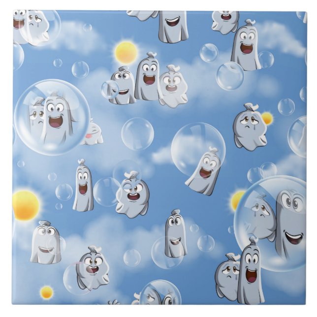 Ghost Pattern Tile (Front)