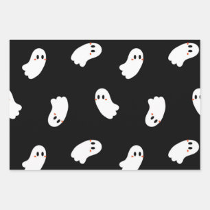 Ghost pattern wrapping paper sheet