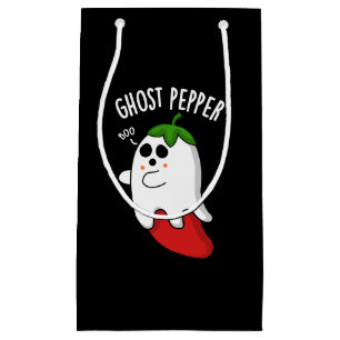Ghost Pepper Funny Chilli Pun Dark BG Small Gift Bag
