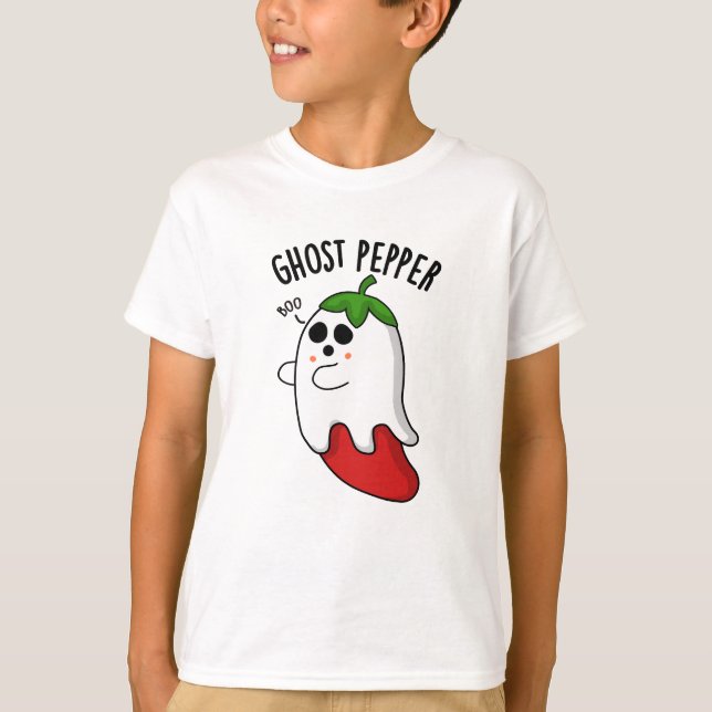 Ghost Pepper Funny Chilli Pun  T-Shirt (Front)