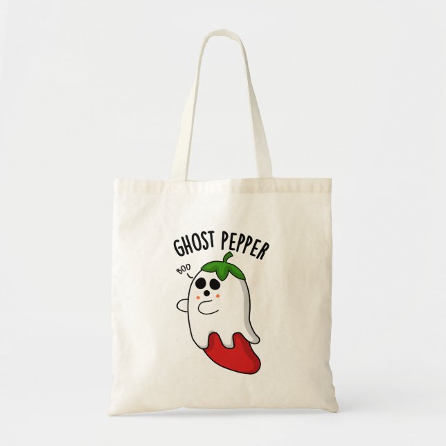 Ghost Pepper Funny Chilli Pun  Tote Bag (Front)