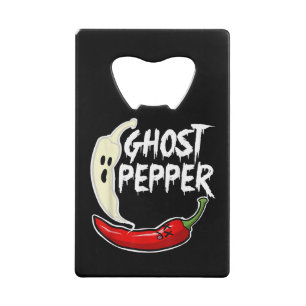 Ghost Pepper Funny Spicy Hot Halloween Ghost Peppe