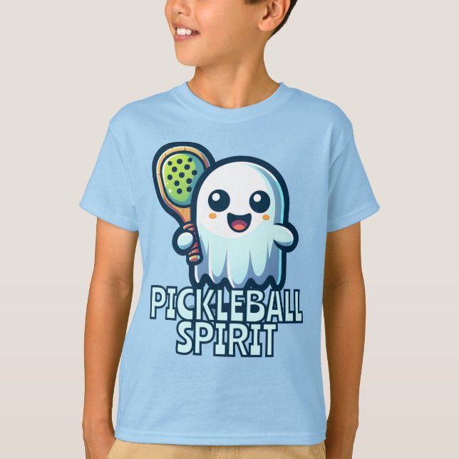 GHOST Pickleball Spirit! Pickleball Mascot T-Shirt (Front)