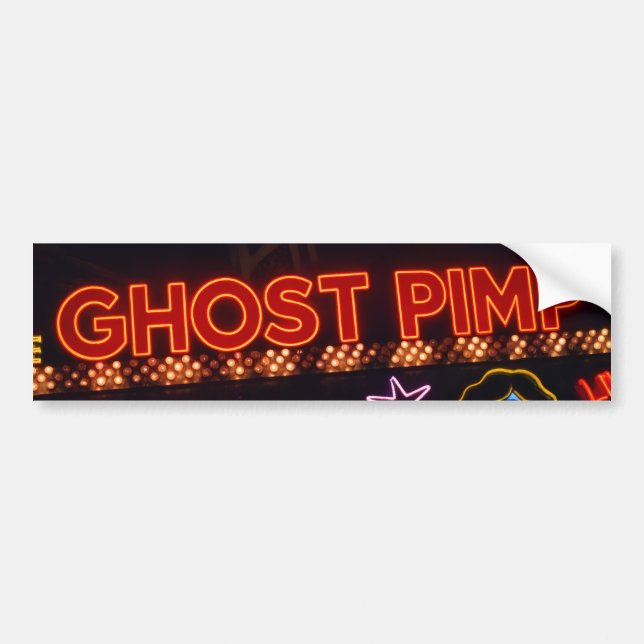 Ghost Pimp Bumper Sticker (Front)