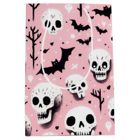 Ghost pink Helloween Wrapping Paper Sheets