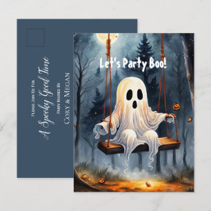 Ghost Play Invitation Postcard