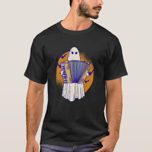 Ghost Playing Accordion - Accordionist Accordion P T-Shirt