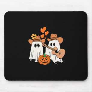 Ghost Playing Guitar For Halloween Lovers Mouse Pad