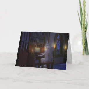 Ghost Playing Organ Card