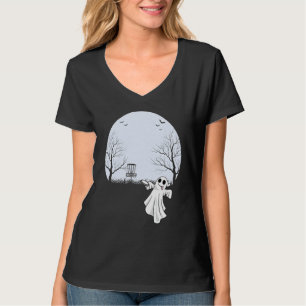Ghost Plays Disc Golf Halloween Costume T-Shirt