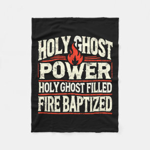 Ghost Power Christian Faith Fleece Blanket