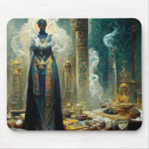 Ghost Priestess Fantasy Mouse Pad