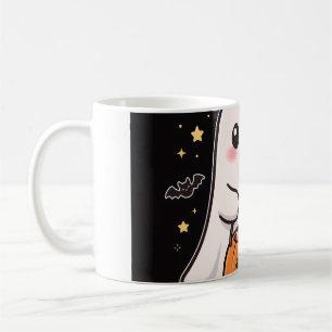 Ghost Pumpkin Candy Bucket Halloween Coffee Mug