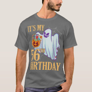 Ghost Pumpkin Candy Corn Halloween Day Its My 56th T-Shirt