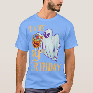 Ghost Pumpkin Candy Corn Halloween Day Its My 59th T-Shirt