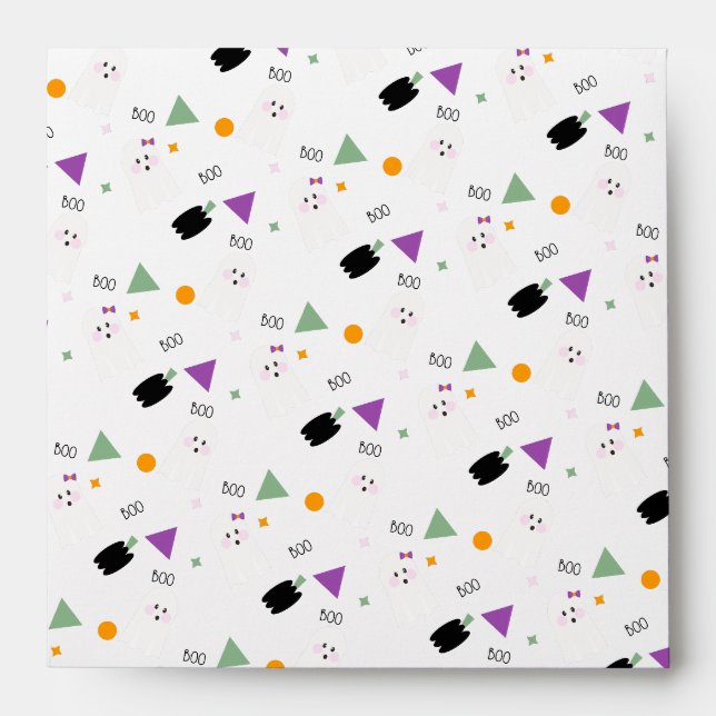 Ghost Pumpkin Confetti pattern  Envelope (Front)