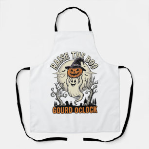 Ghost Pumpkin Shirt Vintage Halloween Engraving Te Apron