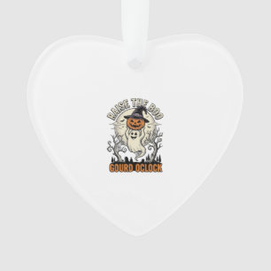 Ghost Pumpkin Shirt Vintage Halloween Engraving Te Ornament
